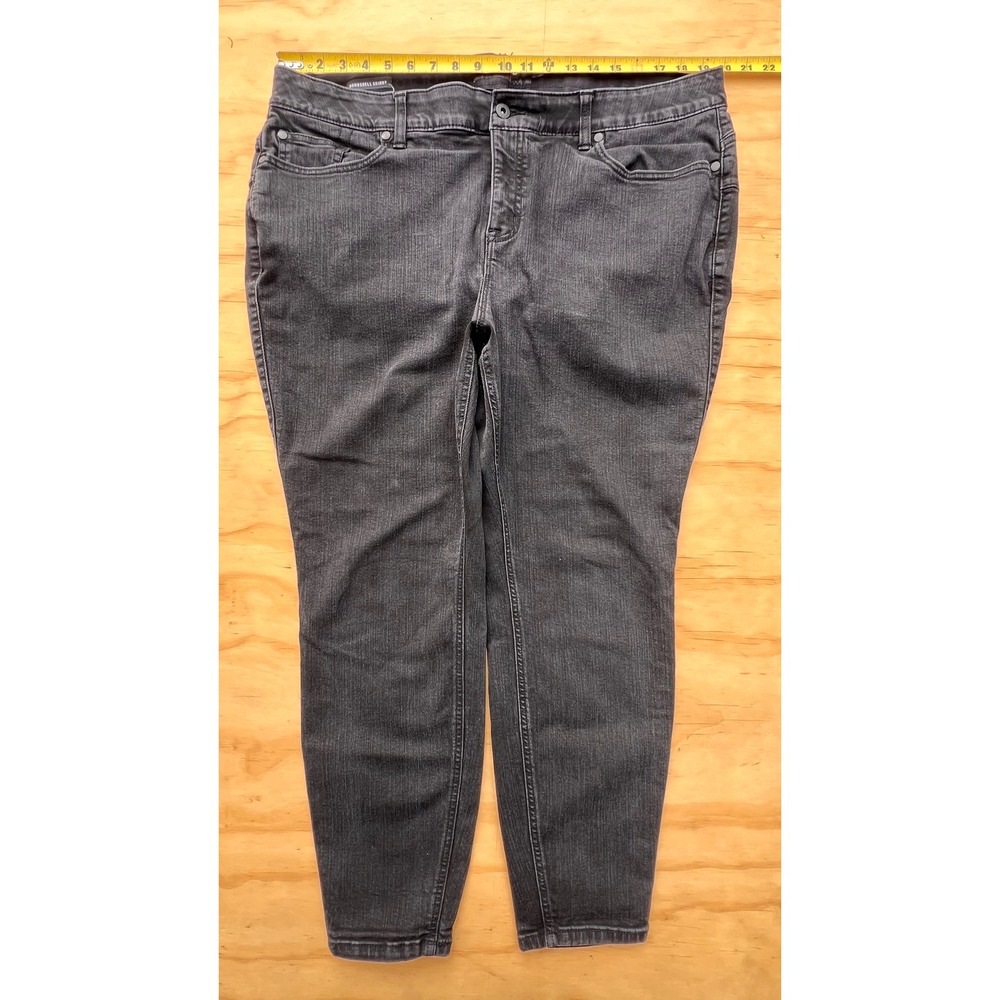 Torrid Bombshell Skinny Jeans Womens 22S Faded Black High Rise Stretch Denim